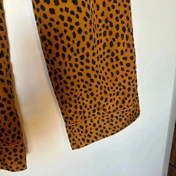 Joie Copper Daltona Drawstring Leopard Print Pants S - Picture 5 of 10